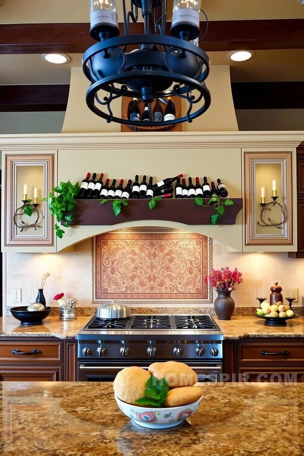 Earthy Tones in Vineyard Themed Kitchen