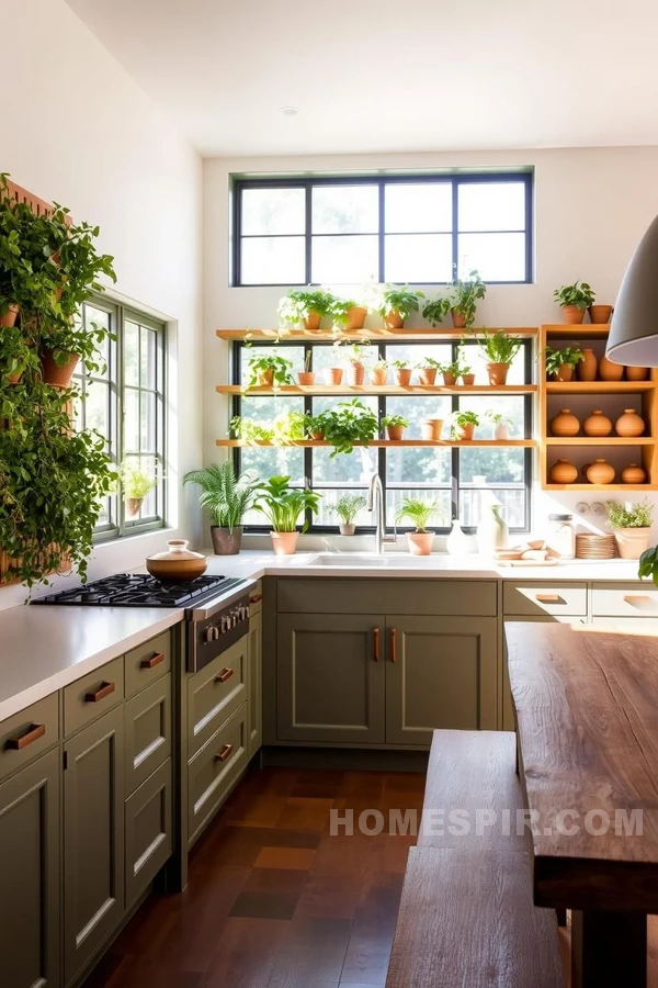 Earthy Tones Modern Kitchen Design