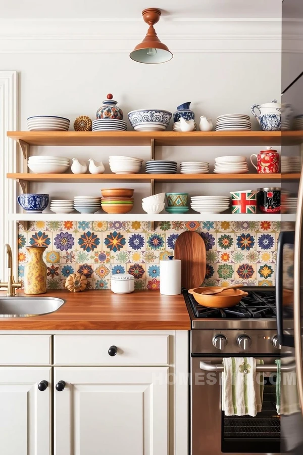 Eclectic Elements in Parisian Kitchen