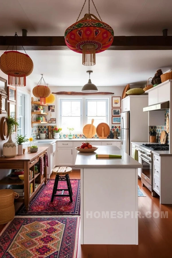 Eclectic Kitchen with Bohemian Flair