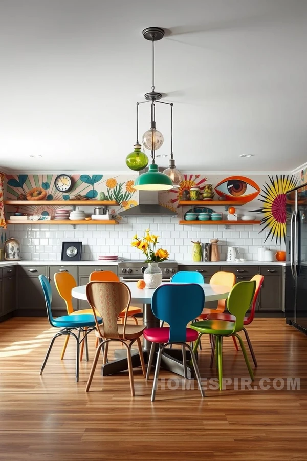 Eclectic Kitchen with Retro Charm