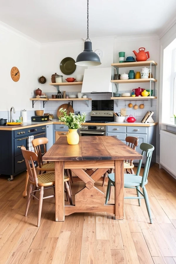 Eclectic Scandinavian Kitchen with Vintage Touches