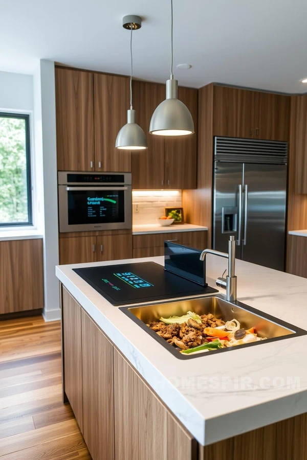 Eco-Friendly Kitchen with Smart Compost Station