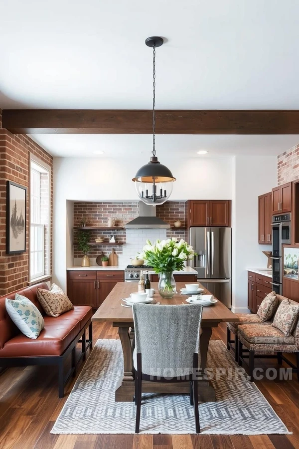 Edgy Urban Meets Inviting Suburban in Transitional Kitchen