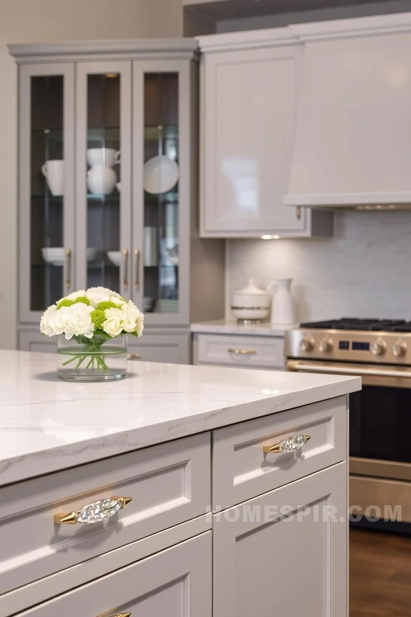 Elegant and Functional Crystal Finish Kitchen