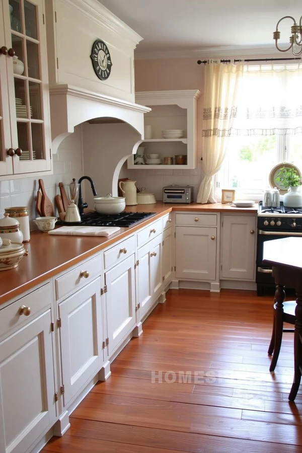 Elegant Country Kitchen with Functional Design