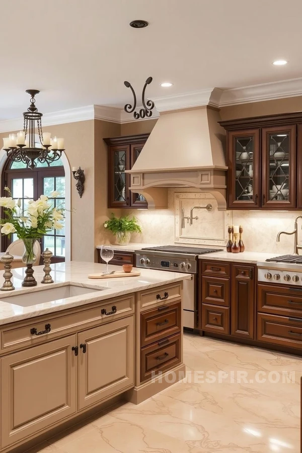 Elegant Mediterranean Style with Marble Countertops