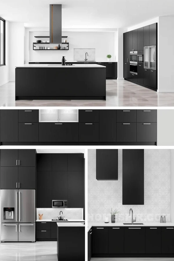 Elegant Monochrome Kitchen Design Ideas