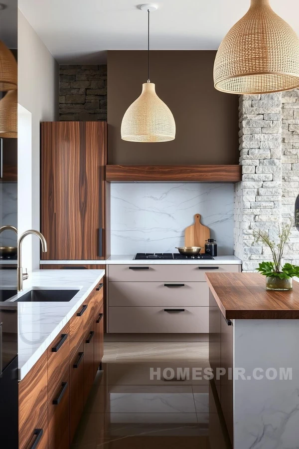 Elegant Textures for Contemporary Kitchens