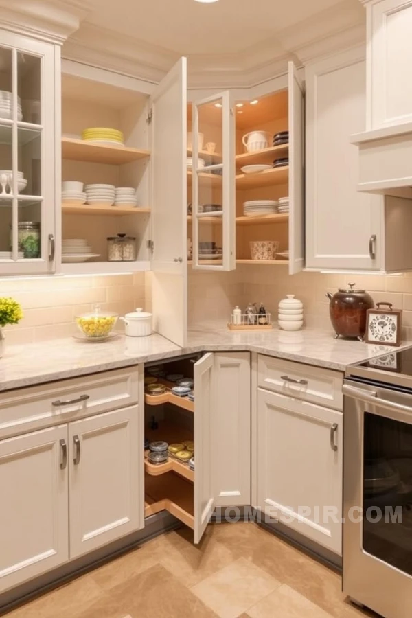 Elegant Transitional Kitchen Storage Ideas