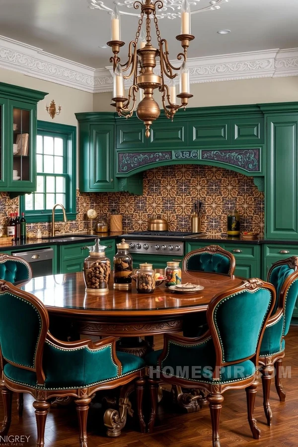 Exotic Victorian Kitchen with Moroccan Patterns