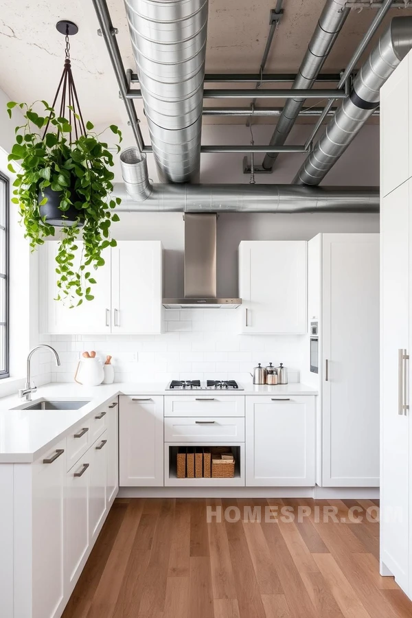 Exposed Ductwork in Industrial Kitchen