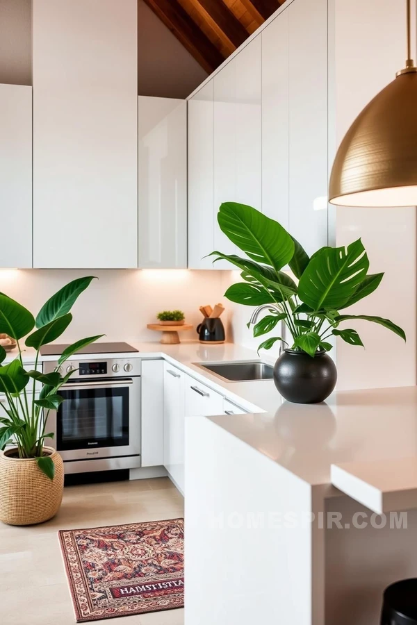 Exquisite Tropical Elements in Modern Kitchen