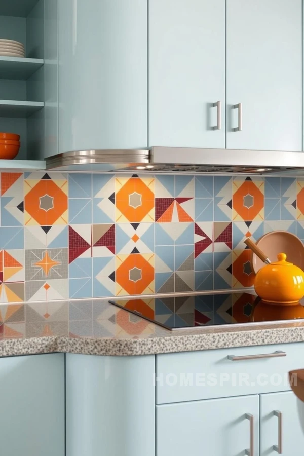 Eye-Catching Mod Design Backsplash