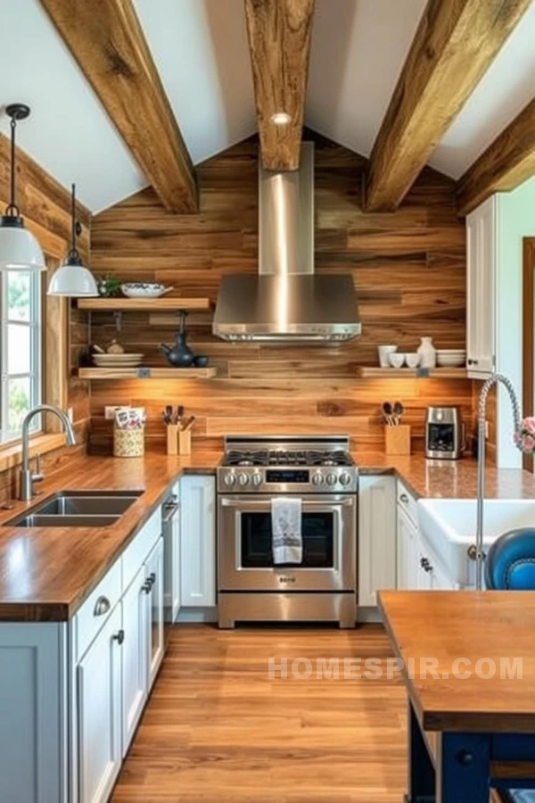 Farmhouse Charm and Modern Fusion Rustic Kitchen