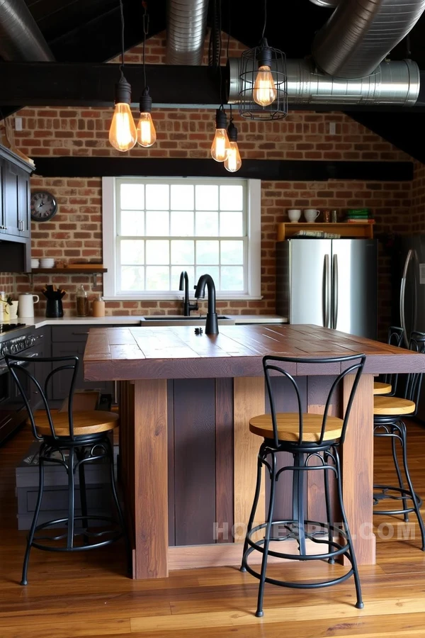 Farmhouse Charm with Iron Accents in Kitchen Design