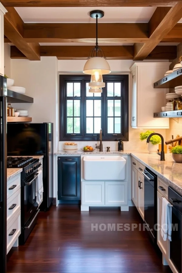 Farmhouse Chic Kitchen with Modern Touches