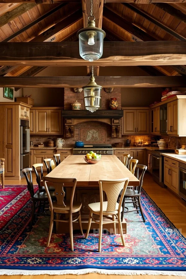 Farmhouse Feel in Rustic Artisan Kitchen