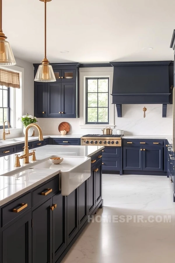 Farmhouse Sink in Colonial-Inspired Space