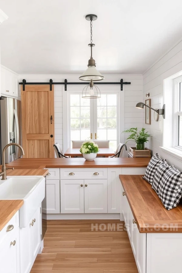 Farmhouse Style Open Kitchen Charm