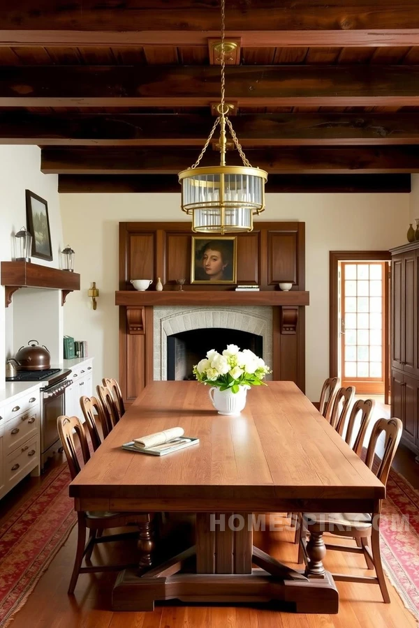 Farmhouse Table for Cozy Kitchen Gatherings