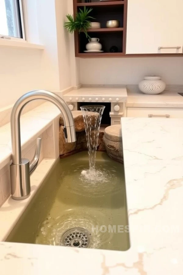 Flowing Water Zen Kitchen Sink