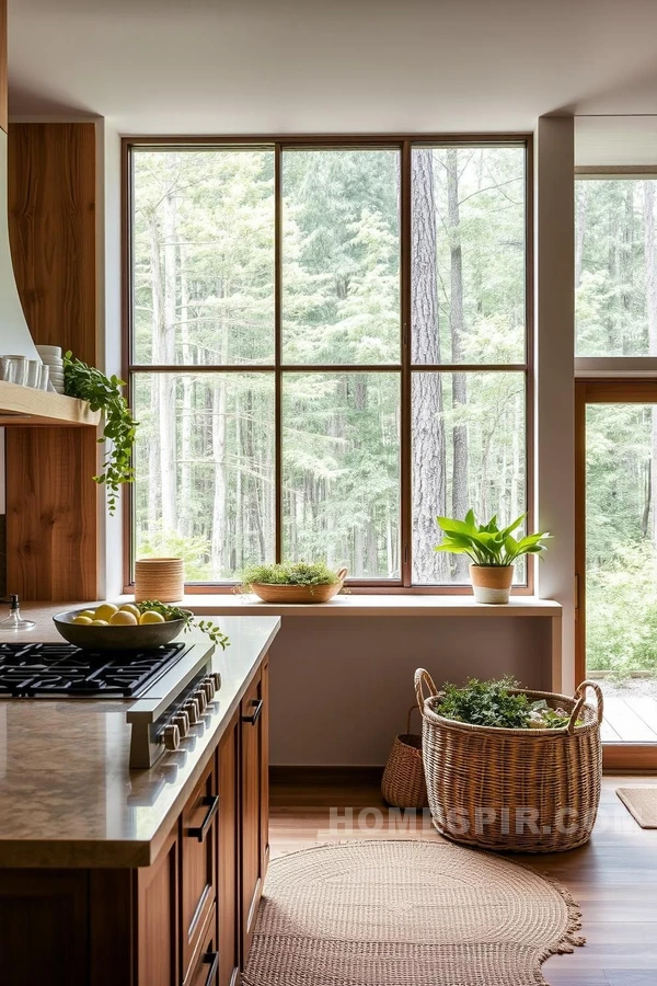 Forest View Rustic Kitchen Design