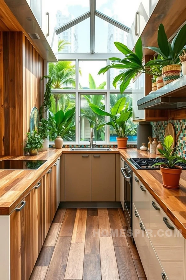 Fresh Sustainable Tropical Kitchen Breeze