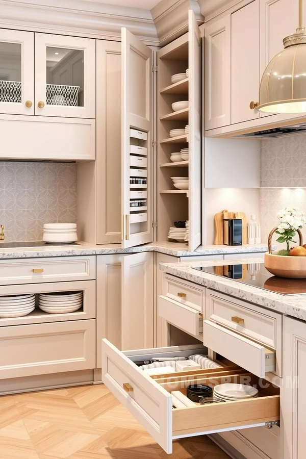 Functional Chic Kitchen with Hidden Storage