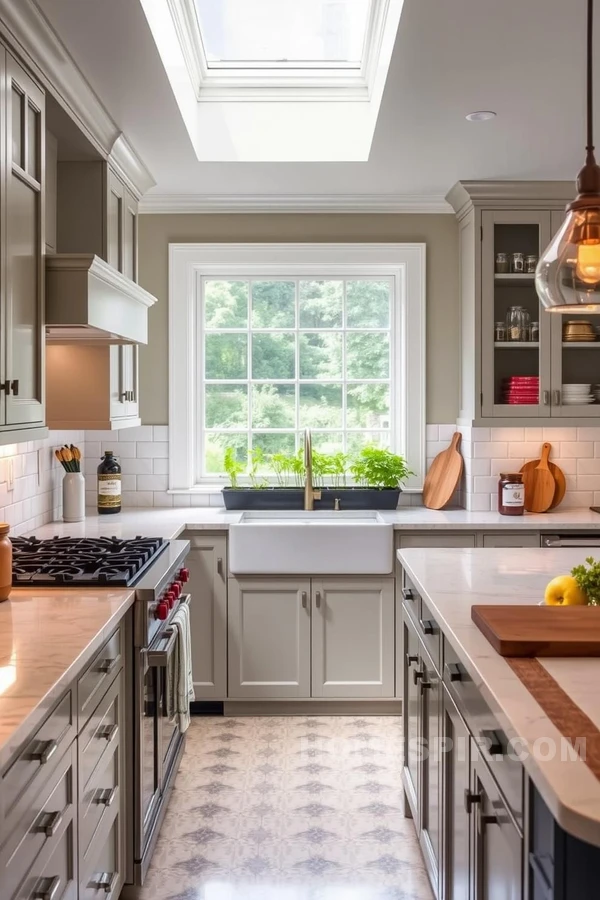 Functional Layout Colonial Kitchen