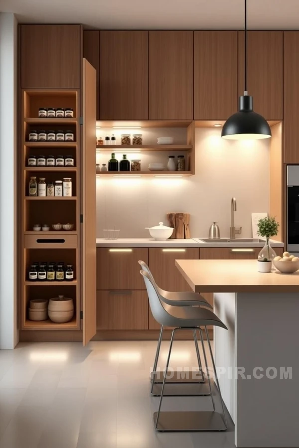 Functional Scandinavian Kitchen Design with Barstools