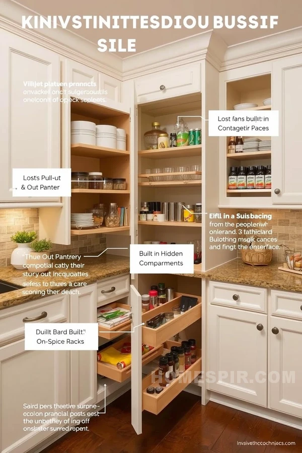 Functional Storage in Traditional Kitchen