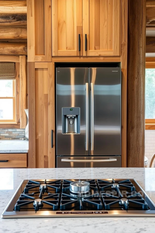 Functional Style Balance in Cabin Kitchen