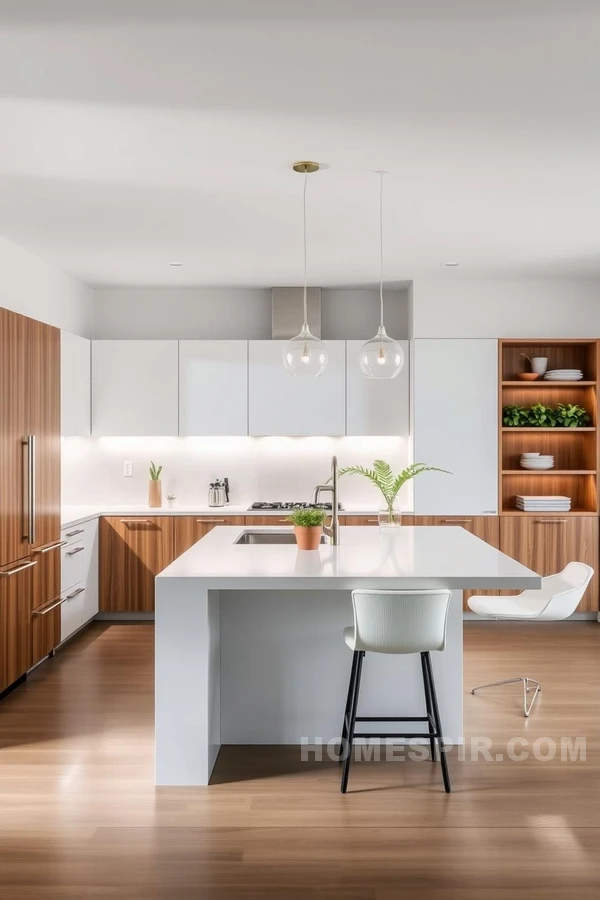 Functional Tropical Kitchen with Greenery