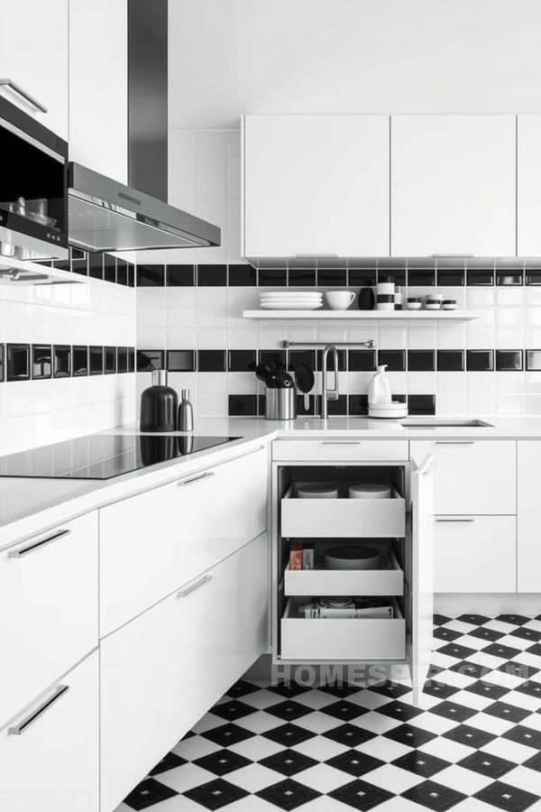 Functional Urban Kitchen with Smart Storage Solutions