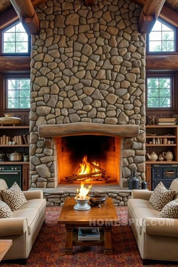 Functional Warmth with Wood Stove Design