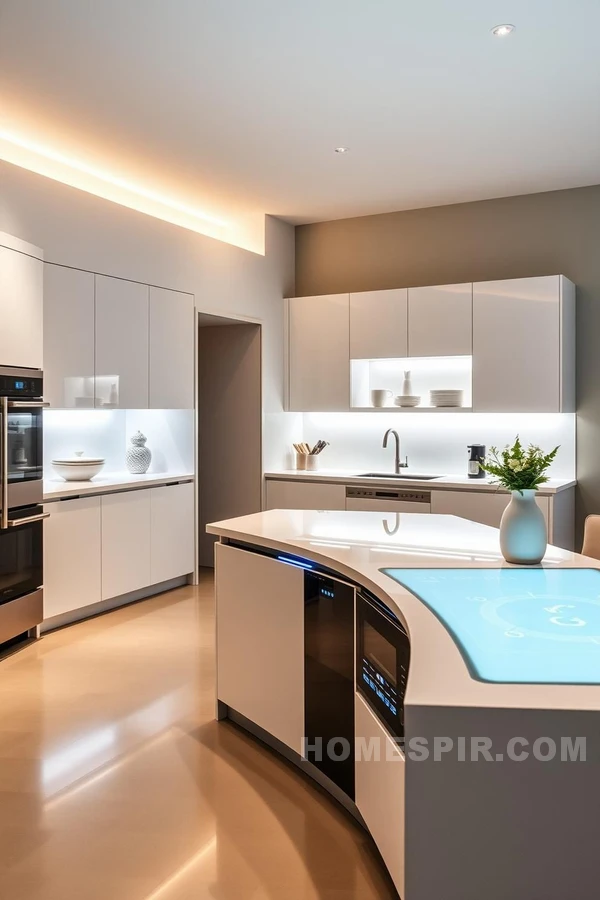 Futuristic Innovative Open Kitchen Design