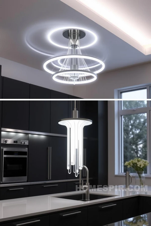 Futuristic LED Lighting for High-Tech Kitchens