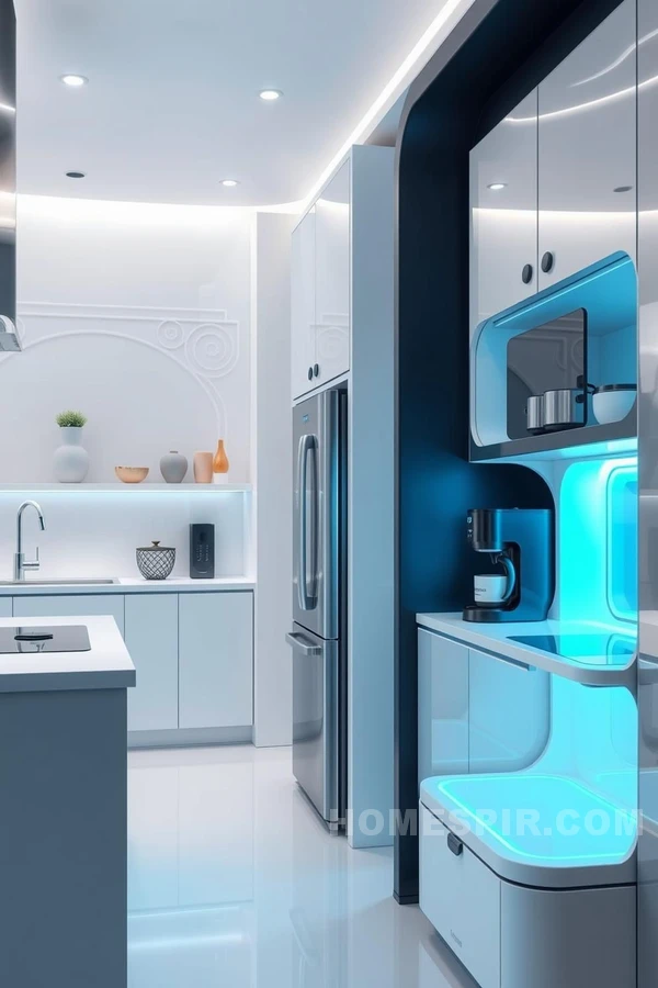 Futuristic Smart Kitchen Design