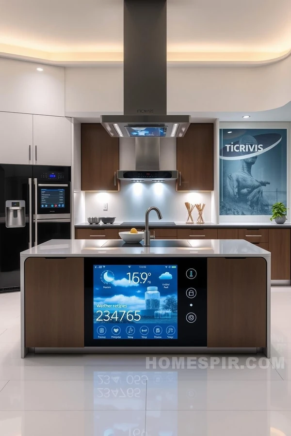 Futuristic Style Kitchen with Smart Technology