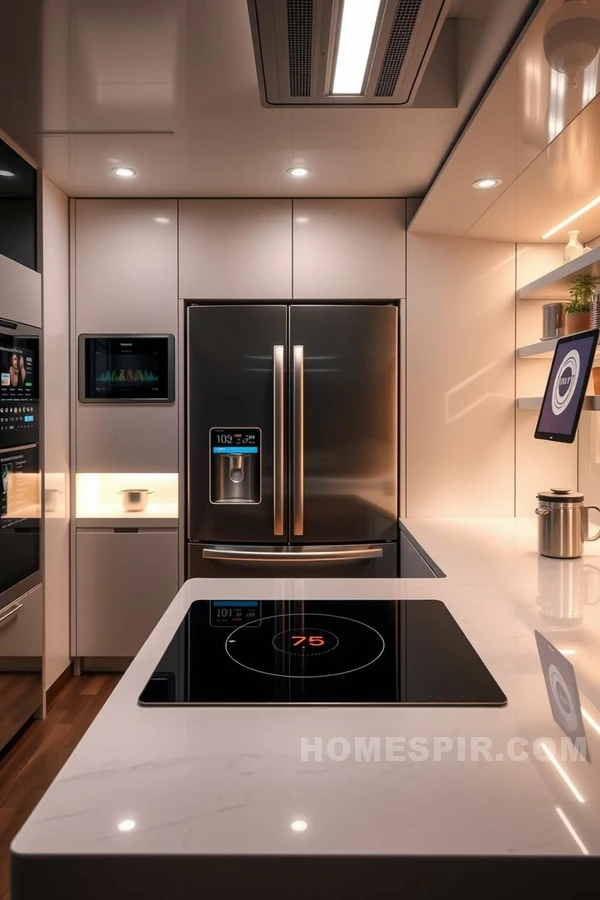 Futuristic Tech in Urban Kitchen Design