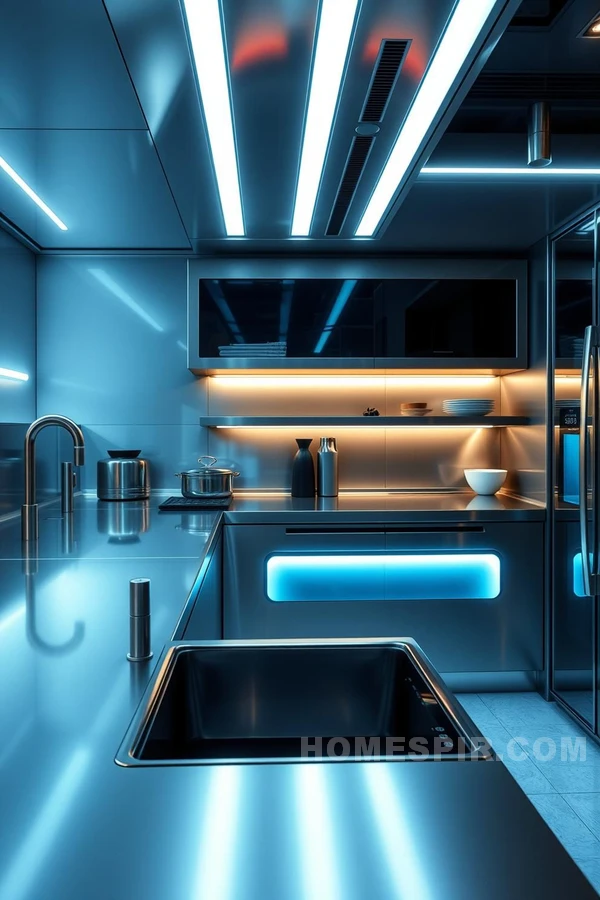 Futuristic Urban Kitchen LED Innovation