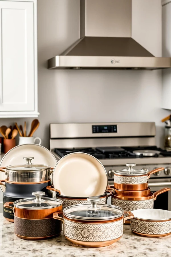 Geometric Design Cookware Display