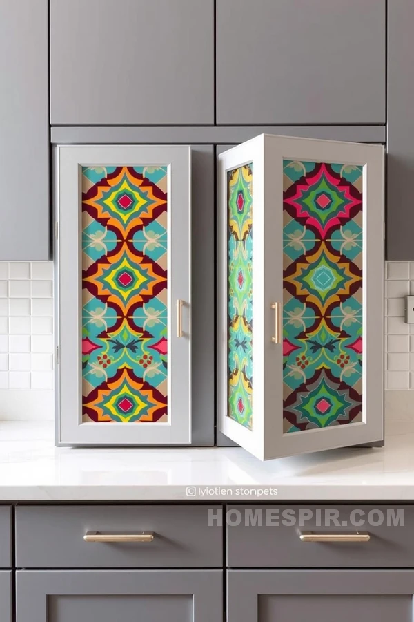 Geometric Designs Enhance Cabinetry