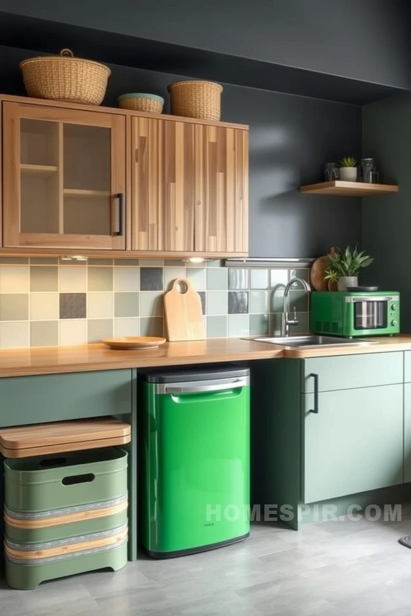 Green Appliances Meet Handcrafted Kitchen Design