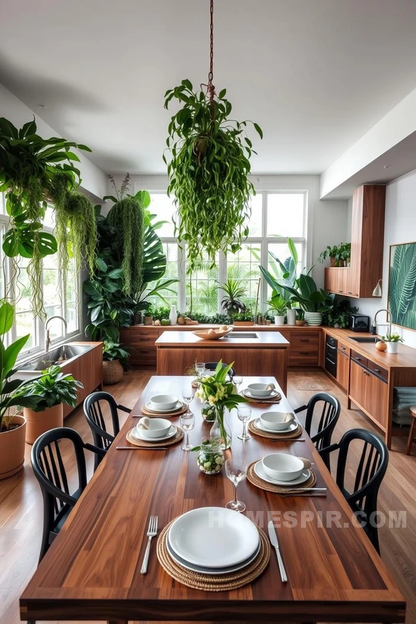 Green Oasis Open Kitchen Design