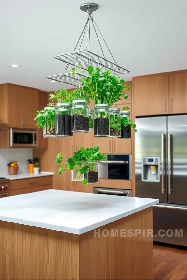 Greenery Enhancements in Contemporary Kitchen