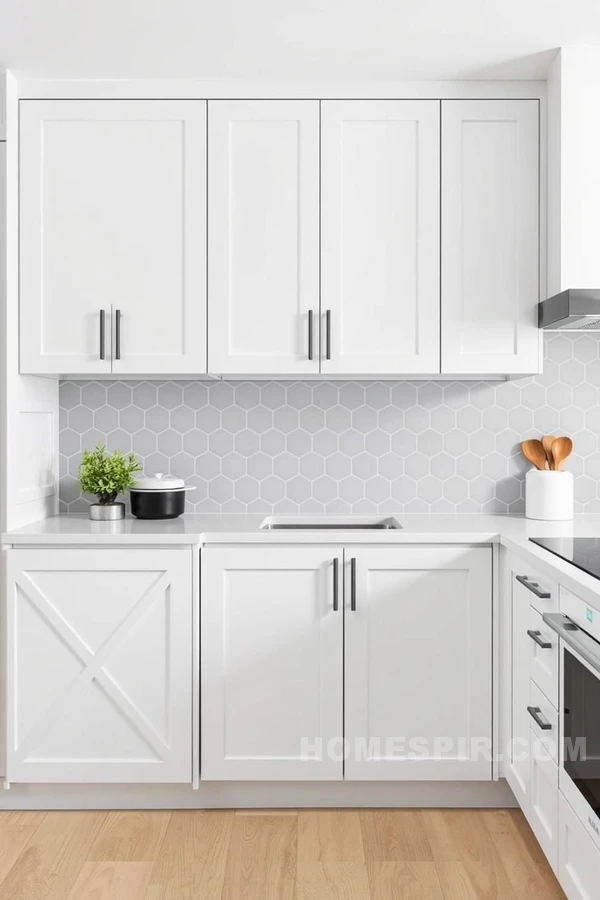 Grey Toned Geometric Kitchen Design