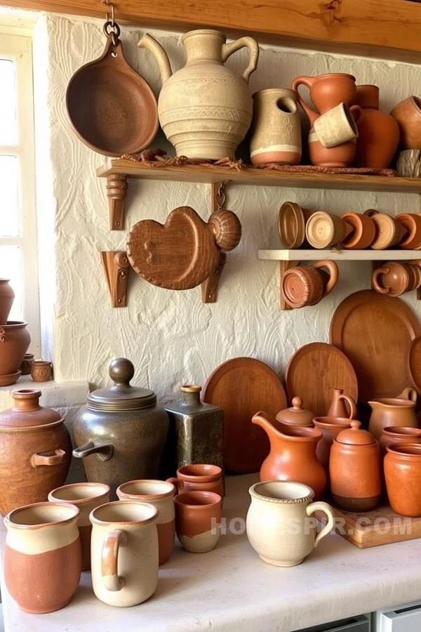 Handmade Clay Pots Rustic Kitchen Artistry