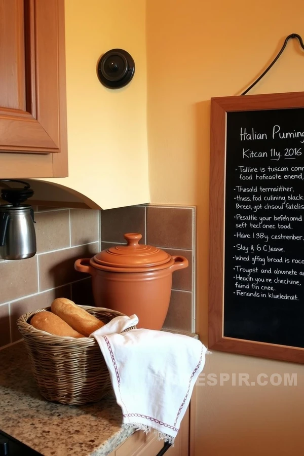 Handwritten Recipes in Tuscan Kitchen